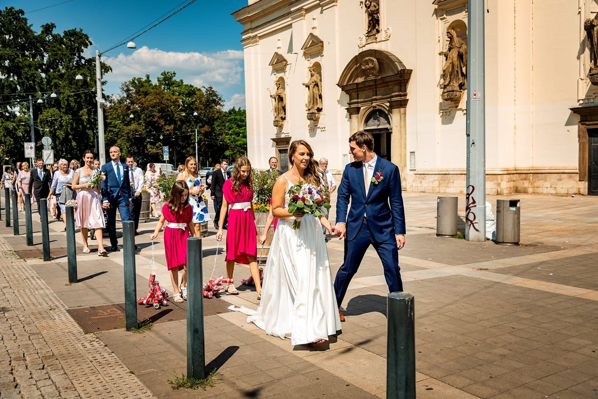 Svatební obřad, svatební obřad v kostele svatého Tomáše v Brně, svatební obřad Brno