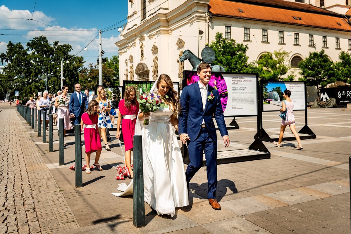 Svatební obřad, svatební obřad v kostele svatého Tomáše v Brně, svatební obřad Brno