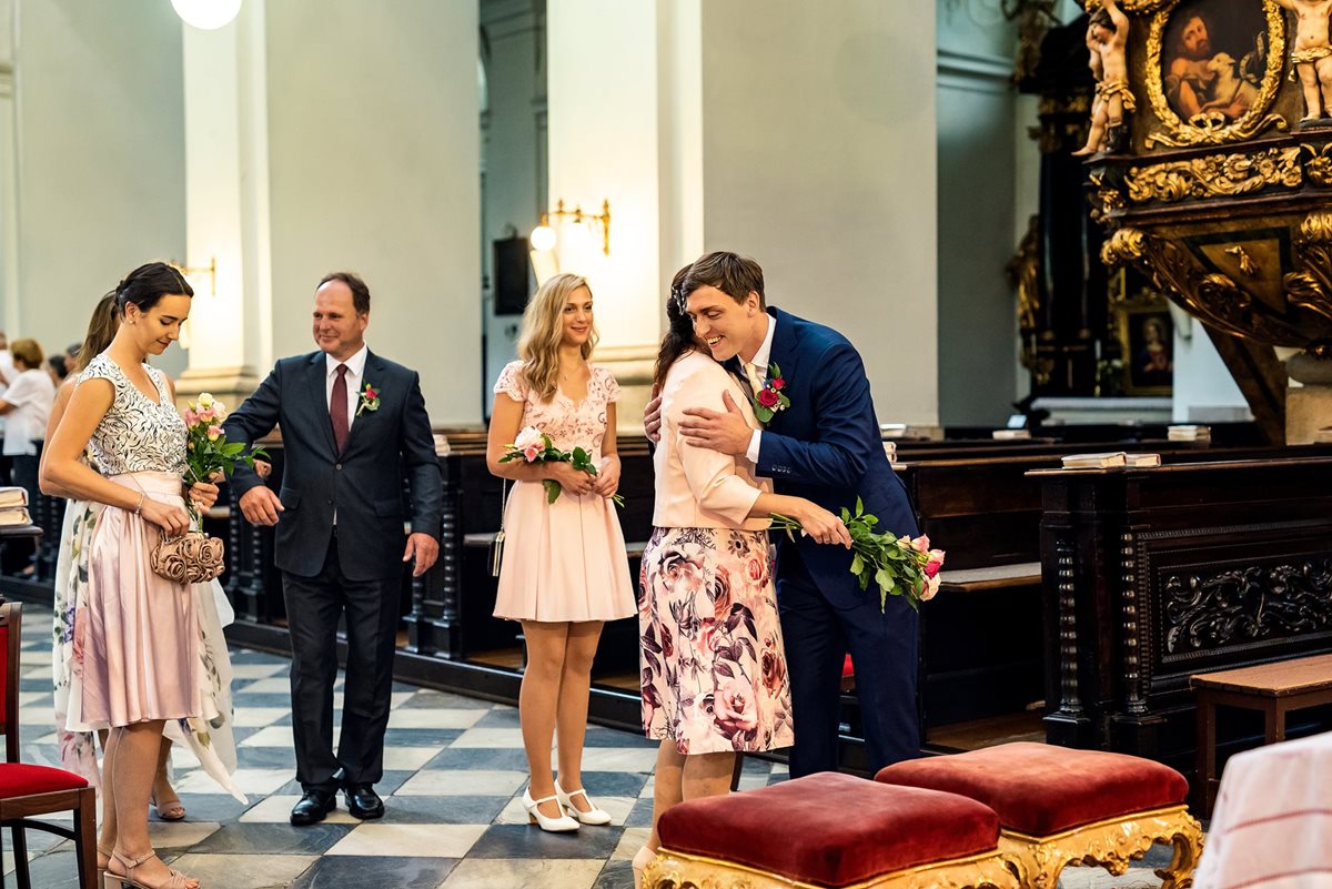 Svatební obřad, svatební obřad v kostele svatého Tomáše v Brně, svatební obřad Brno