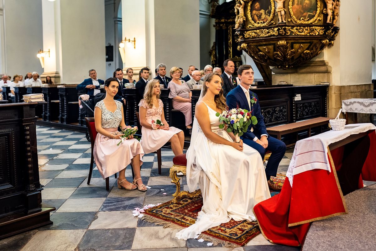 Svatební obřad, svatební obřad v kostele svatého Tomáše v Brně, svatební obřad Brno