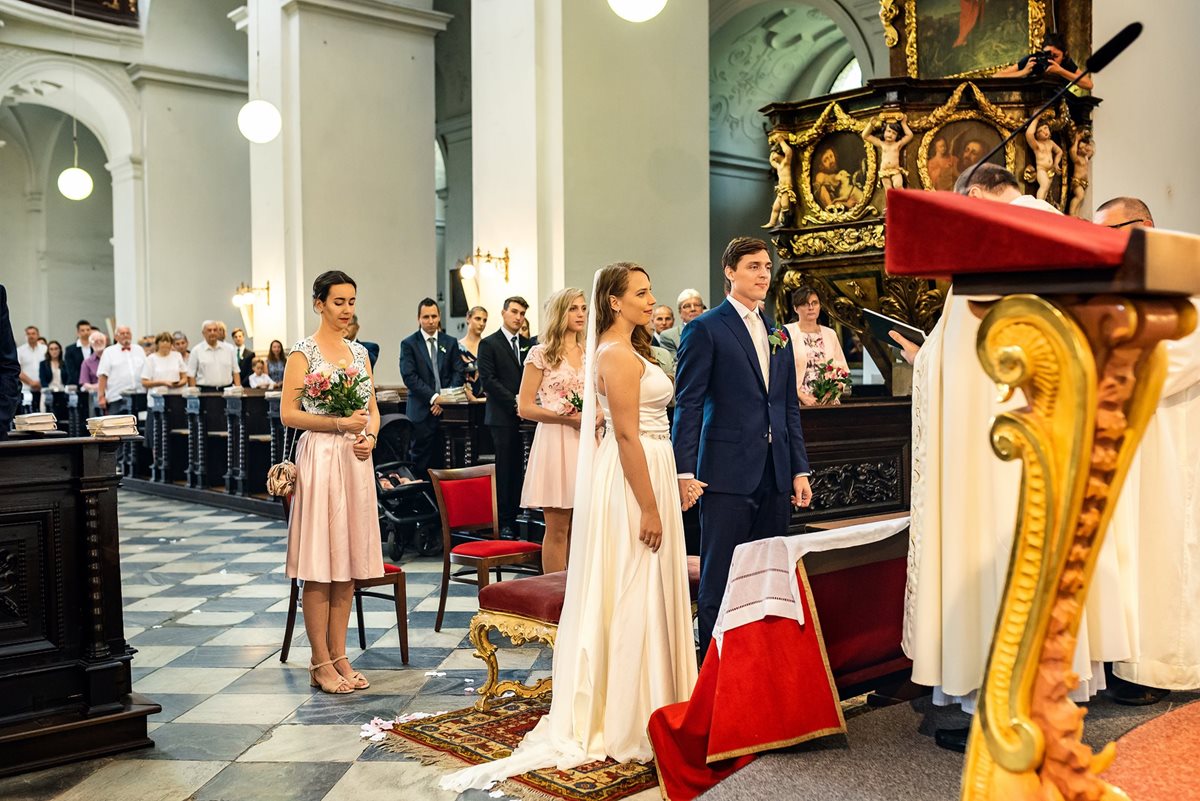 Svatební obřad, svatební obřad v kostele svatého Tomáše v Brně, svatební obřad Brno
