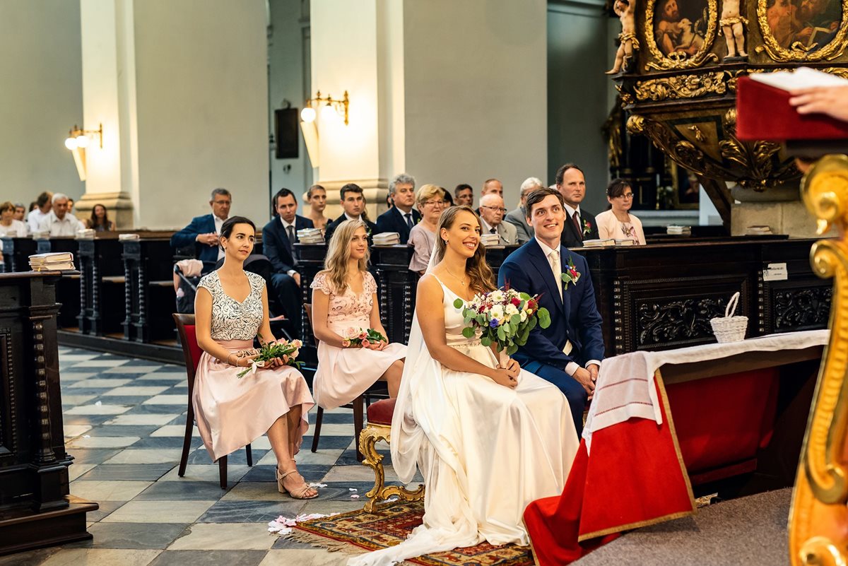 Svatební obřad, svatební obřad v kostele svatého Tomáše v Brně, svatební obřad Brno